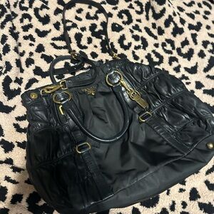 Prada Black Nylon Shoulder Bag